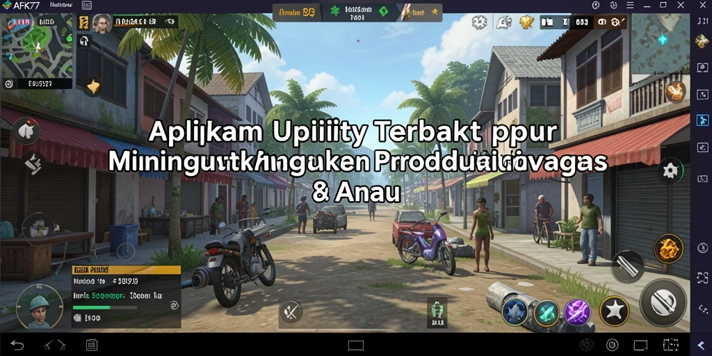 Tampilan antarmuka AFK77 yang sederhana dan fungsional.