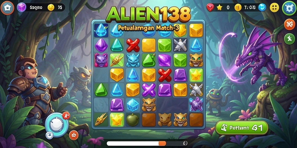 Tangkapan layar gameplay ALIEN138 menampilkan momen seru dalam permainannya.