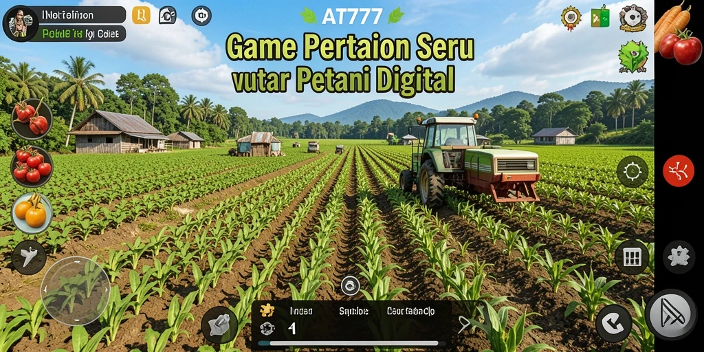 Tampilan screenshot AT777 menampilkan keseruan gameplay bertani.