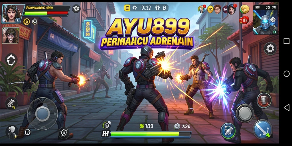Screenshot utama AYU89 menampilkan aksi intens dan tantangan serius di gameplay Arcade.
