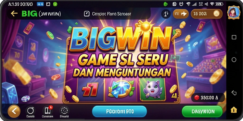 Tangkapan layar menampilkan gameplay Slot yang mengasyikkan di BIGWIN.