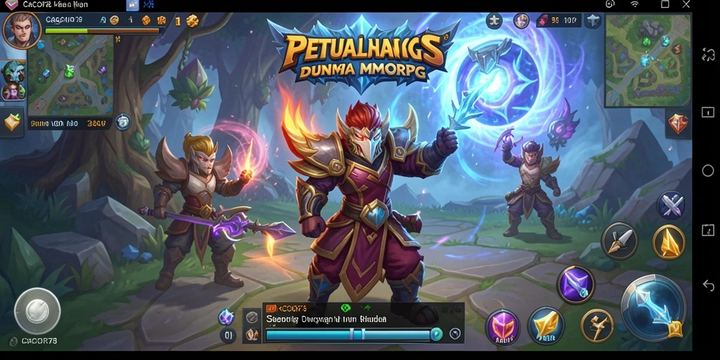 Tampilan menawan gameplay <strong>CACOR78</strong> dalam dunia MMORPG.