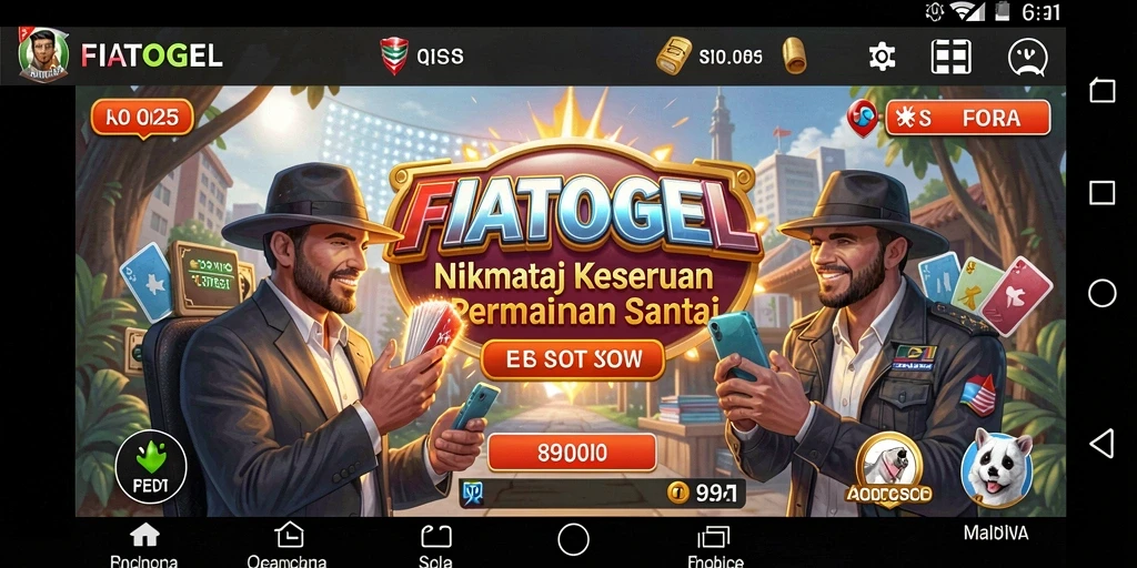 Tangkapan layar <strong>FIATOGEL</strong> menunjukkan momen seru dalam permainan santai.