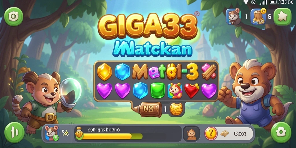 Screenshot GIGA33 menunjukkan gameplay yang menarik dan seru.