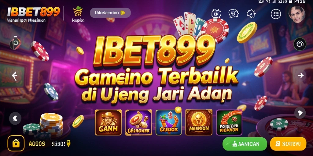 Screenshot dari gameplay IBET899 yang menampilkan suasana kasino yang mengasyikkan.