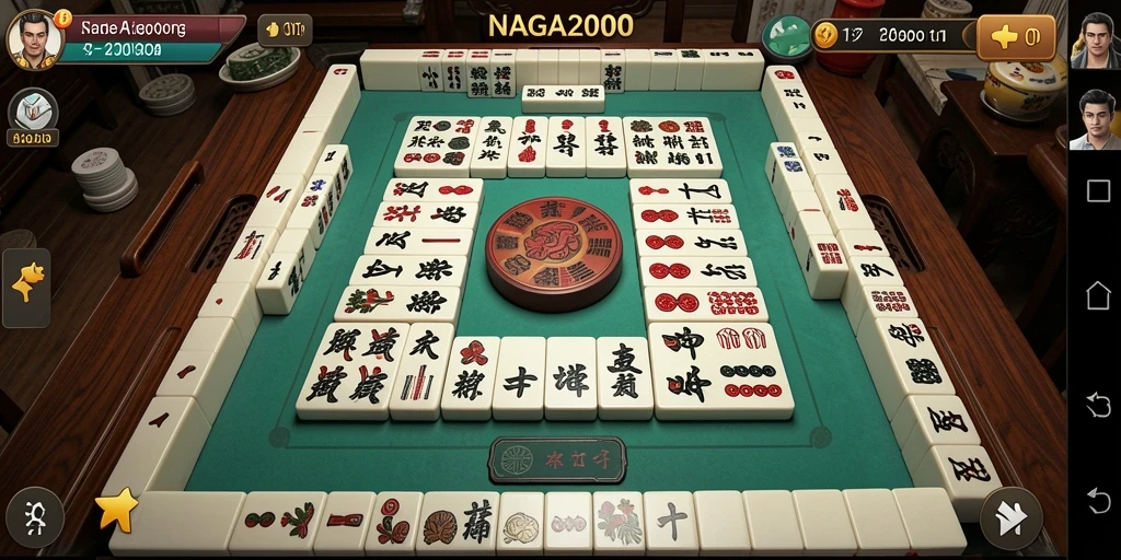 Tampilan gameplay Mahjong yang menarik di NAGA2000.