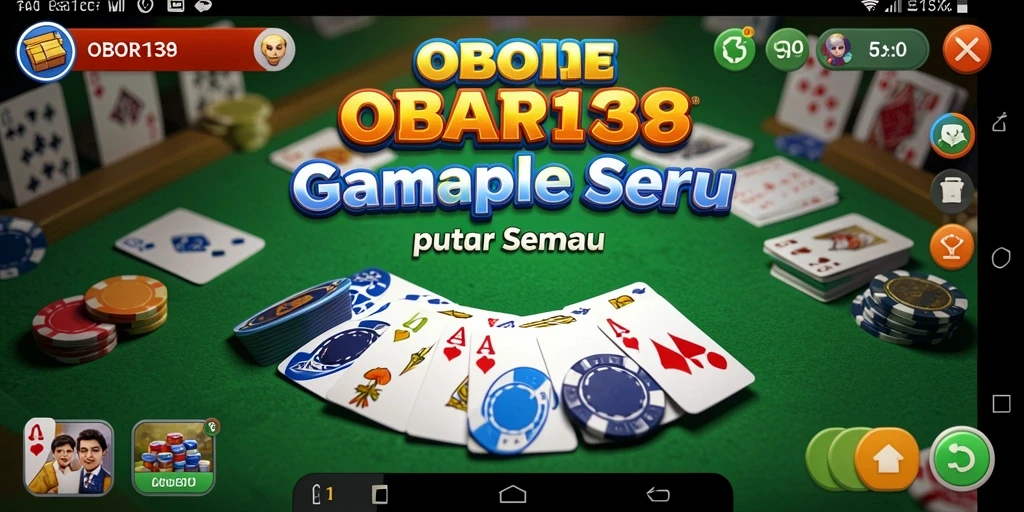 Tampilan screenshot OBOR138 dengan suasana bermain Gaple yang menarik.