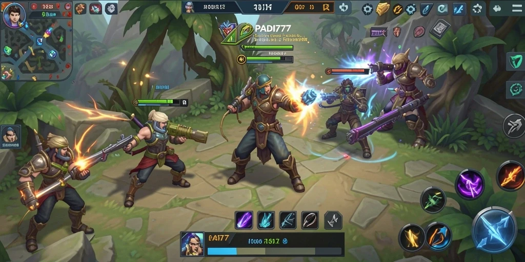 Gameplay PADI777 yang seru dan mendebarkan dalam pertarungan MOBA.