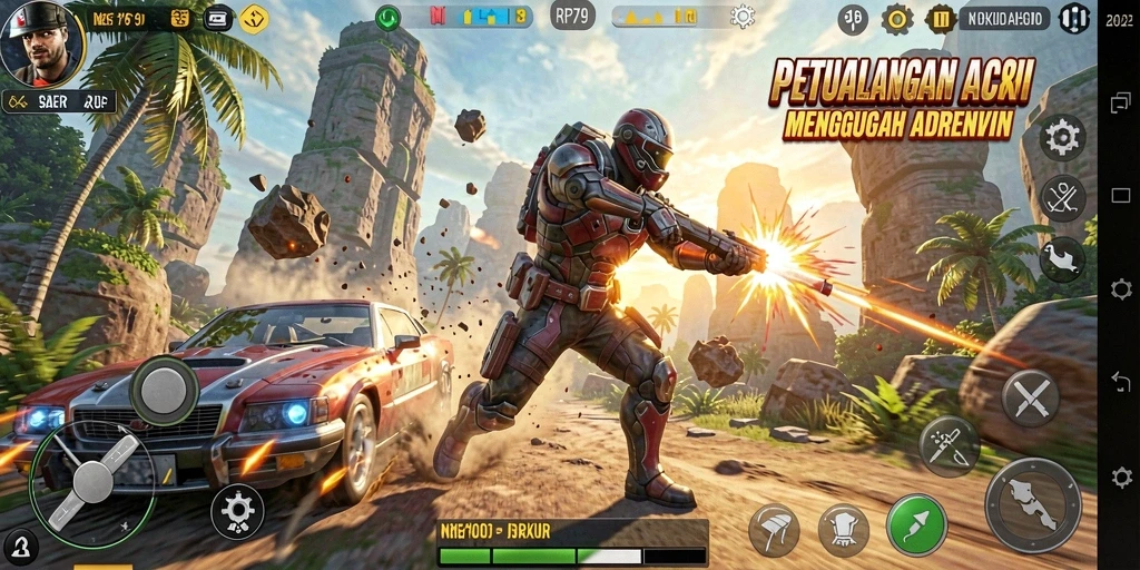 Tampilan gameplay RP79 yang penuh aksi dan momen mendebarkan.