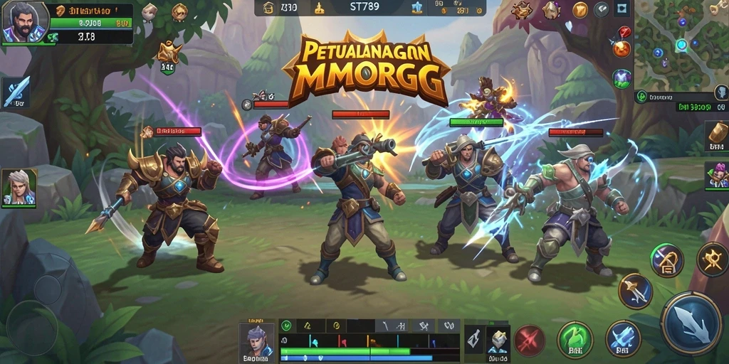 Tampilan menarik dari gameplay ST789 dalam dunia MMORPG.